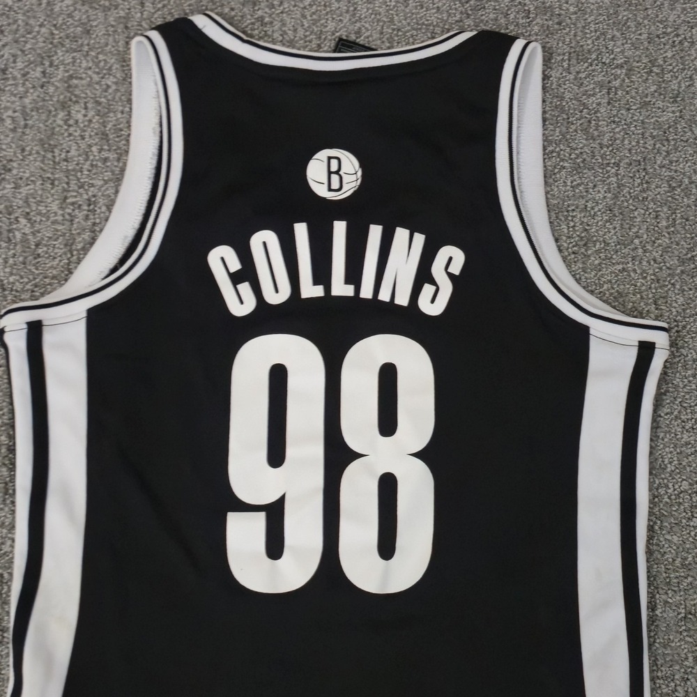 Adidas Brooklyn Nets Jason Collins #98 Black/White NBA Basketball Jersey S - Picture 2 of 10